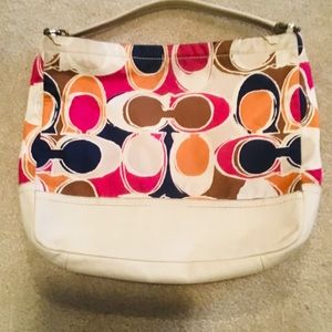 💥SALE💥 Coach Hand drawn Scarf print tote EUC